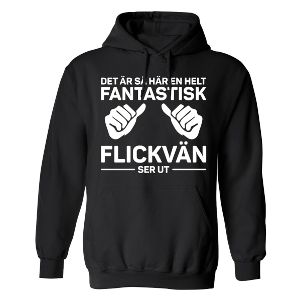 Fantastisk Flickvän - Hoodie / Tröja - DAM Svart - M