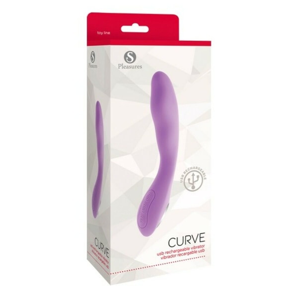 Vibrator S Pleasures Curve Candy Purple