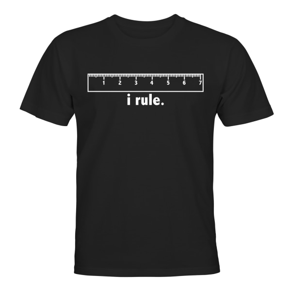 I Rule - T-SHIRT - MÆND Svart - 4XL