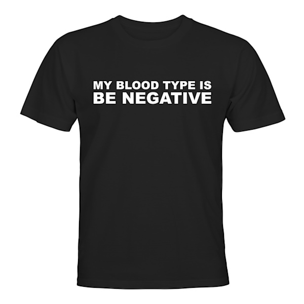 My Blood Type - T-SHIRT - HERR Svart - 5XL