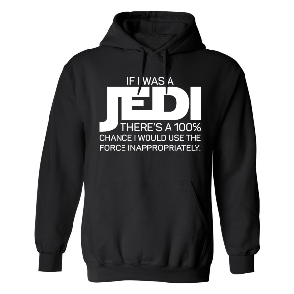 If I Was A Jedi - Hoodie / Tröja - DAM Svart - M