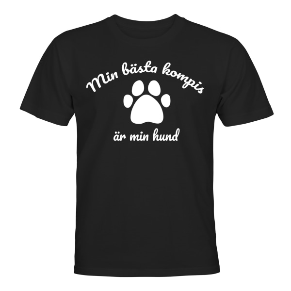 Min Basta kompis Ar Min Hund - T-SHIRT - HERR Svart - M