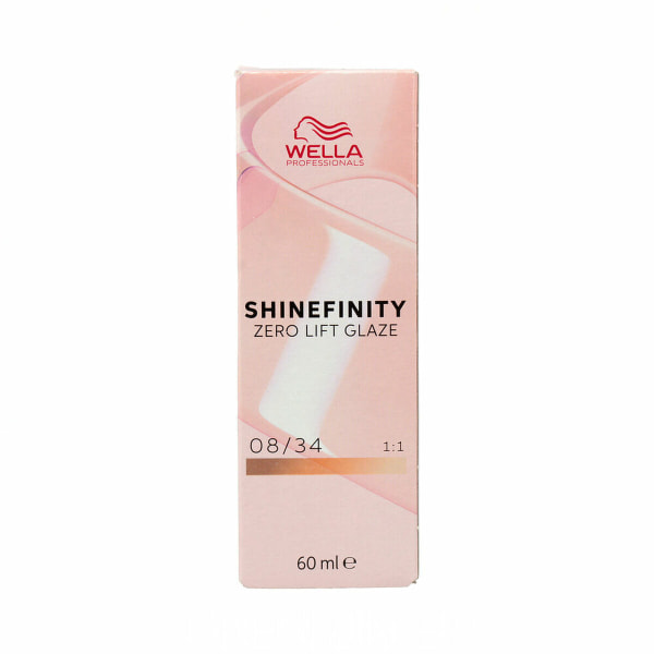 Permanent hårbalsam Wella Shinefinity Nº 08/34 (60 ml)