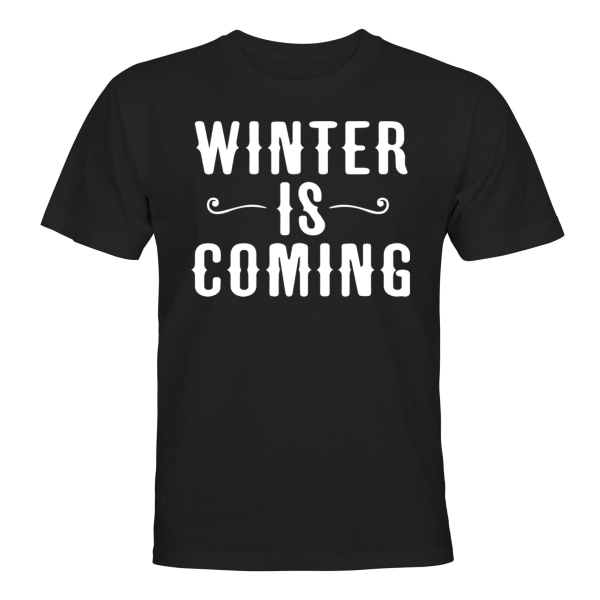 Winter Is Coming - T-SHIRT - HERRE Svart - 3XL