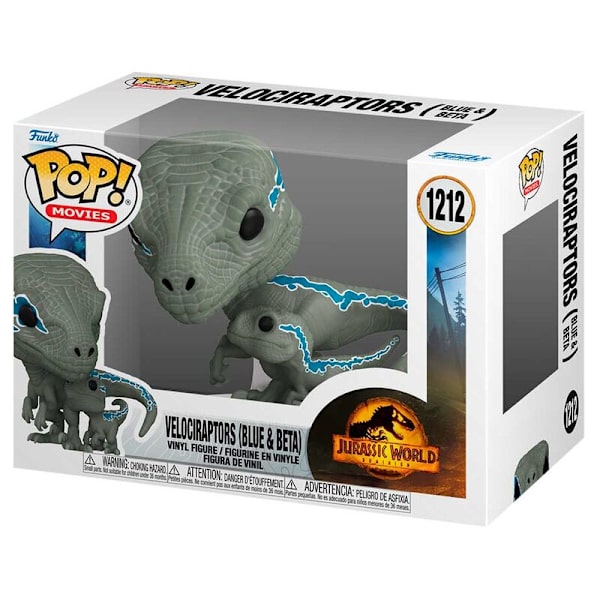 POP-hahmo Jurassic World 3 Velociraptors Blue & Beta