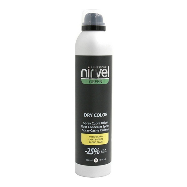 Dekkspray for grått hår Grønn Tørrfarge Nirvel NG6640 Klar blond (300 ml)