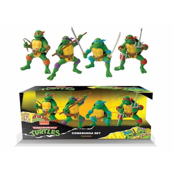 Sats med figurer Teenage Mutant Ninja Turtles Cowabunga 4 De
