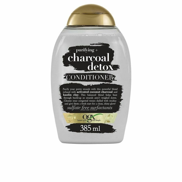Balsam OGX Charcoal Detox Rengöring skrubba Aktivt kol 385 ml