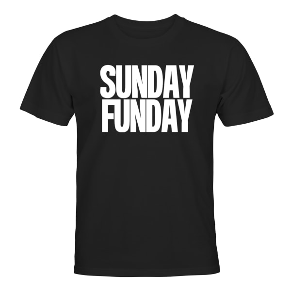 Sunday Funday - T-PAITA - UNISEX Svart - S