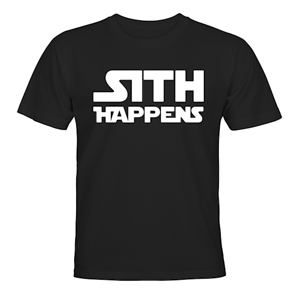 Sith Happens - T-SHIRT - BØRN sort Svart - 118 / 128