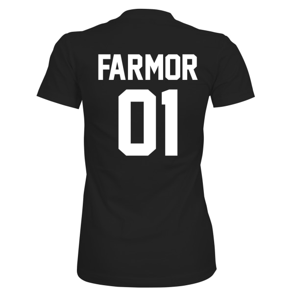 Farmor 01 - T-SHIRT - DAM Svart - 2XL