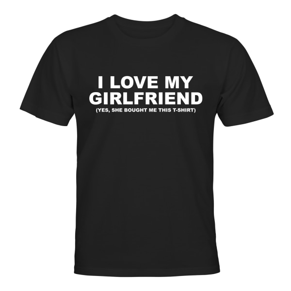 I Love My Girlfriend - T-SHIRT - HERRE Svart - M