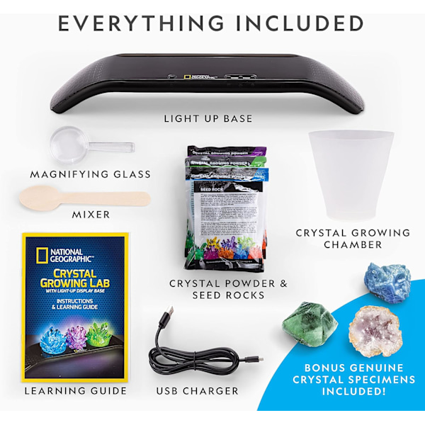 NATIONAL GEOGRAPHIC LIGHT UP CRYSTAL GROWING LAB