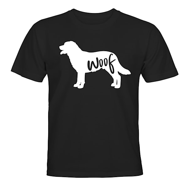 Hund Woof - T-SHIRT - BARN svart Svart - 96 / 104