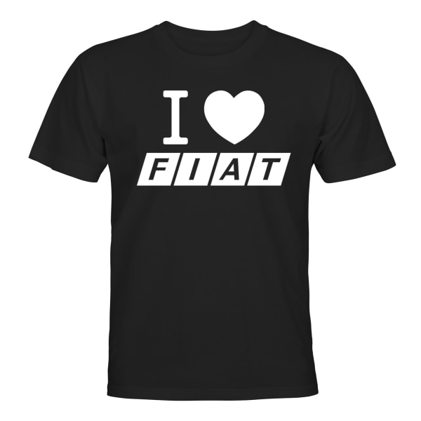 Fiat - T-SHIRT - HERR Svart - 4XL