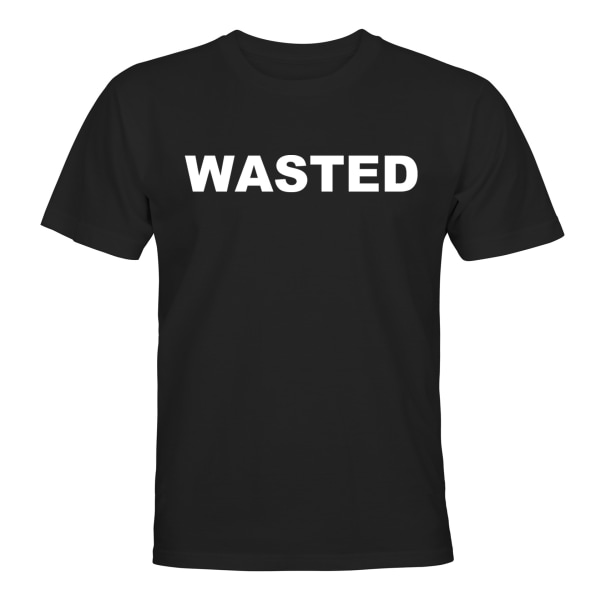 Wasted - T-SHIRT - HERRE Svart - 3XL