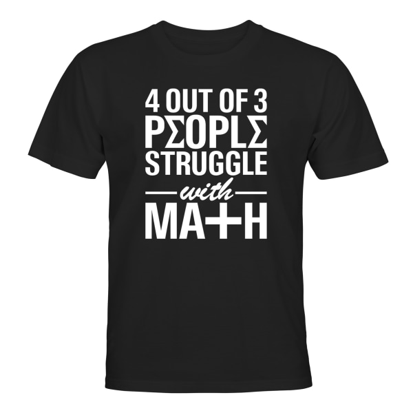 Math Struggle - T-SHIRT - UNISEX Svart - 2XL