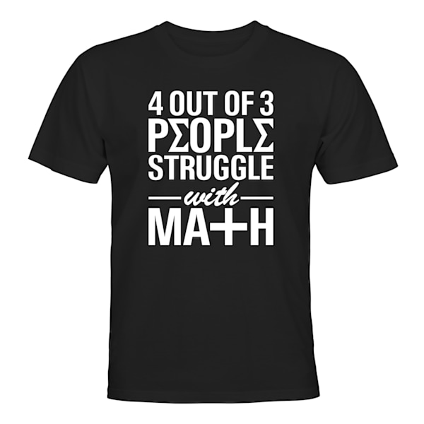 Math Struggle - T-SHIRT - UNISEX Svart - 2XL