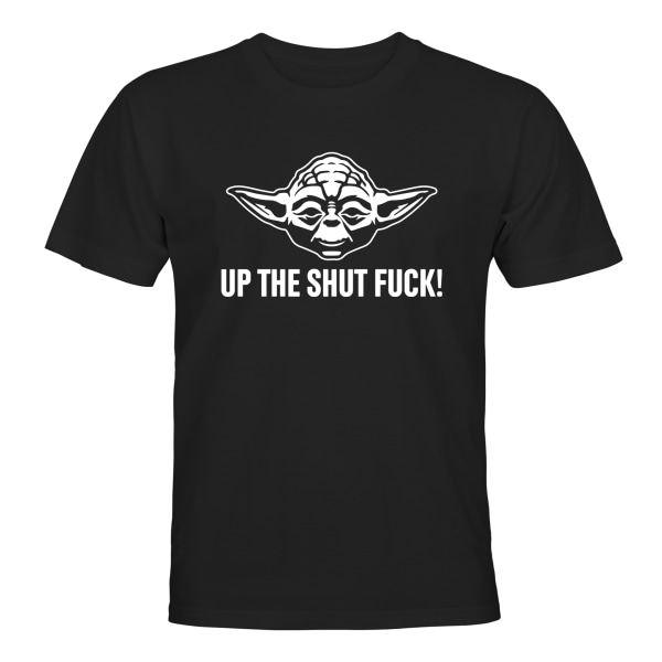 Yoda Up The Shut Fuck - T-SHIRT - HERRE Svart - L