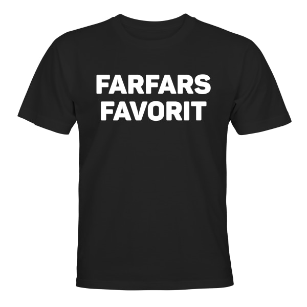 Bedstefars favorit - T-SHIRT - BØRN sort Svart - 96 / 104