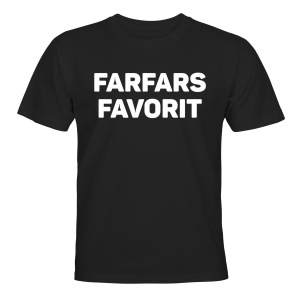 Farfars Favorit - T-SHIRT - BARN svart Svart - 118 / 128
