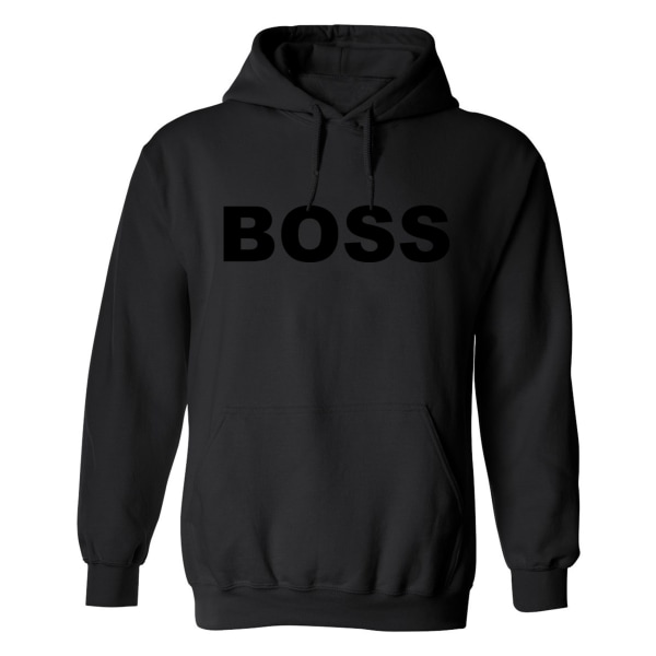 Black on black - BOSS - Hoodie / Tröja - DAM Svart - L