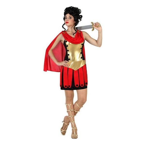 Maskeradedrakt voksne (2 stk) romersk kvinnelig kriger XL