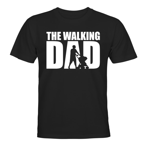 The Walking Dad - T-SHIRT - HERRE Svart - 5XL