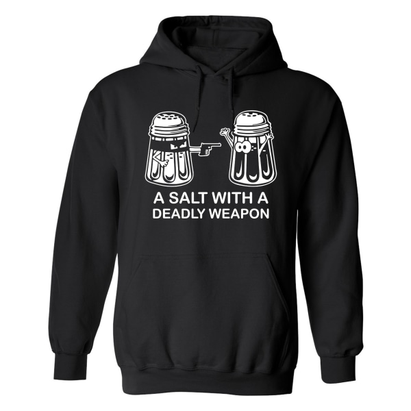 A Salt With A Deadly Weapon - Hættetrøje / Sweater - MÆND Svart - 3XL