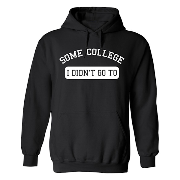 Some College - Hættetrøje / Sweater - UNISEX Svart - 3XL