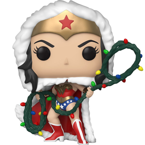 POP figur DC Holiday Wonder Woman med lysende Lasso