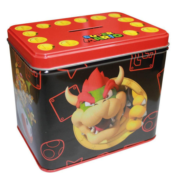 Nintendo Super Mario Bros Bowser-krus + pengebokssett