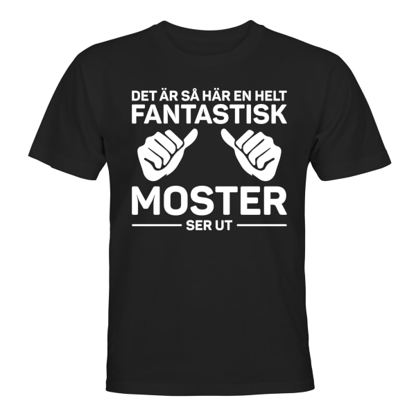 Fantastisk tante - T-SHIRT - UNISEX Svart - 4XL