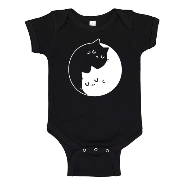 Cat Yin Yang - Babykrop sort Svart - Nyfödd
