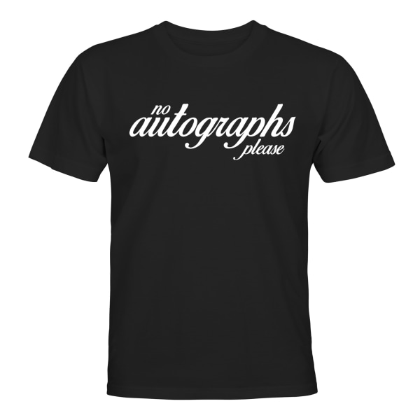 Ingen autografer - T-SHIRT - UNISEX Svart - L