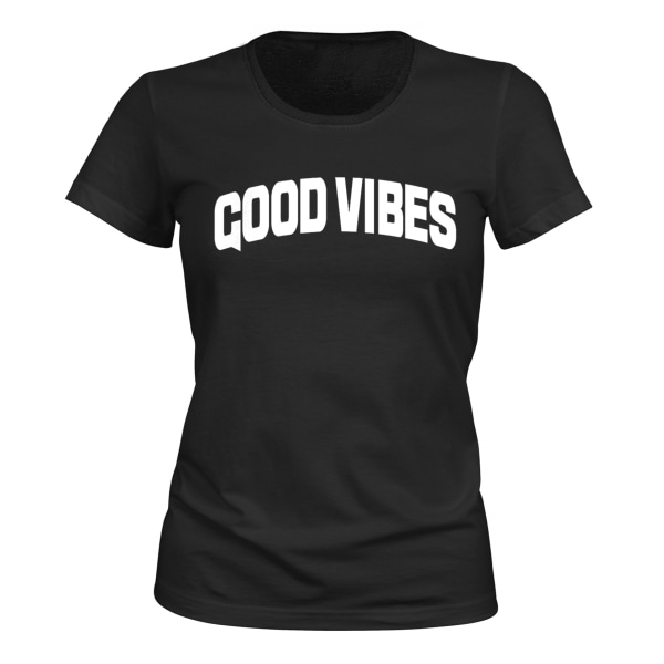 Good Vibes - T-SHIRT - DAME sort XS