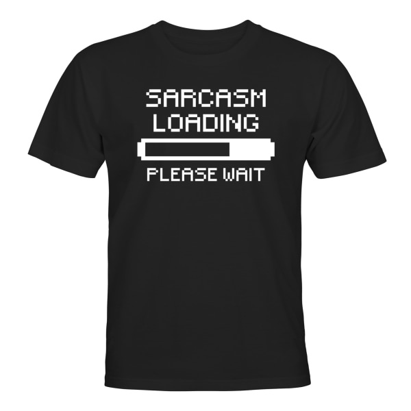 Sarcasm Loading - T-SHIRT - UNISEX Svart - 3XL