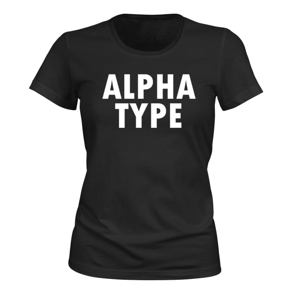 Alpha Type - T-SHIRT - DAME sort XS
