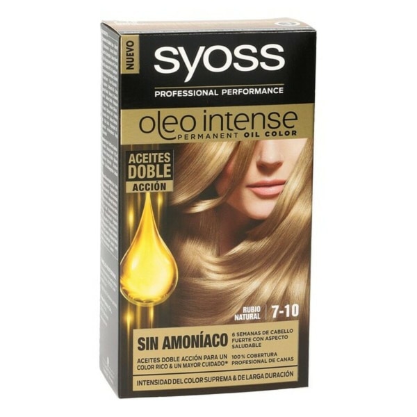 Permanent farge Syoss Olio Intense Uten ammoniakk Nº 7.10 Blond Natural
