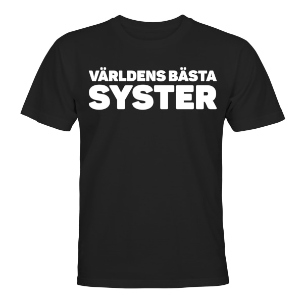 Verdens bedste søster - T-SHIRT - UNISEX Svart - 3XL