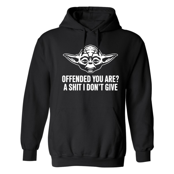 Yoda Offended You Are - Hættetrøje / Sweater - MÆND Svart - 3XL