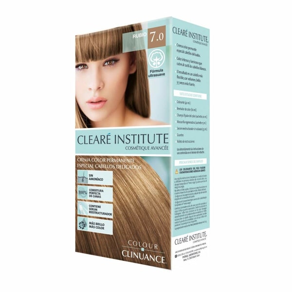 Permanent hårfeste - creme Clearé Institute Color Clinuance Nº 7.0-rubio