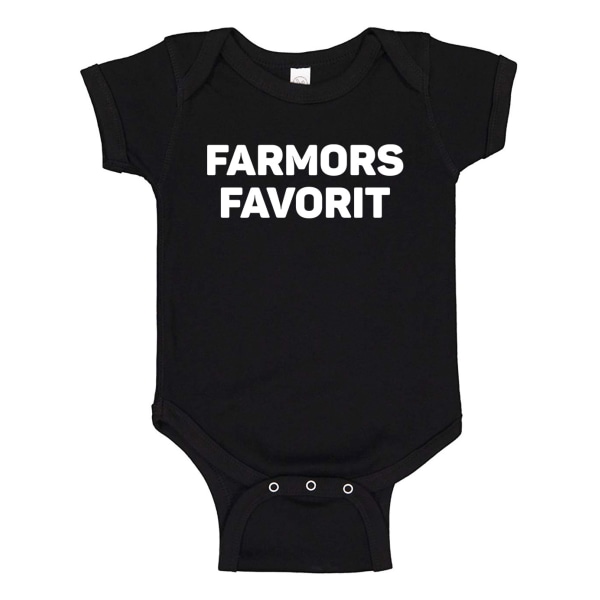 Farmors Favorit - Baby Body svart Svart - 6 månader