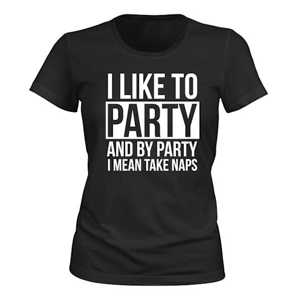 I Like To Party - T-SHIRT - DAME sort XL