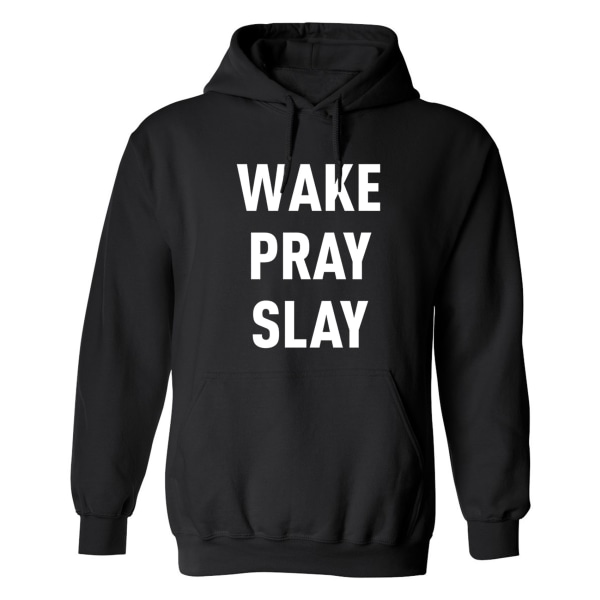 Wake Pray Slay - Hættetrøje / Sweater - MÆND Svart - S