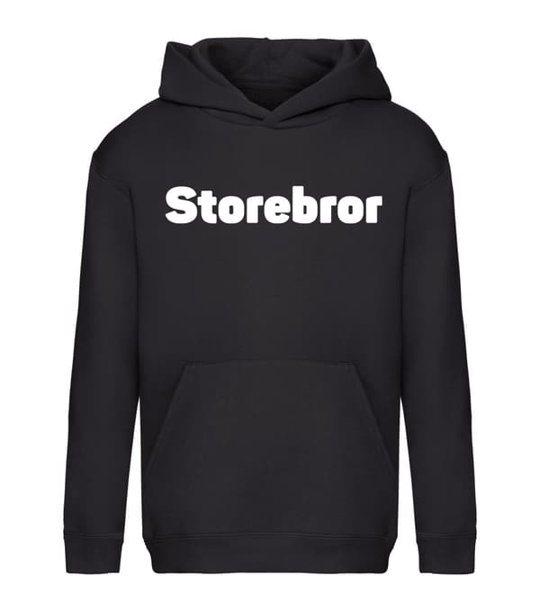 Storebror - Hættetrøje / Trøje - BØRN sort Svart - 116