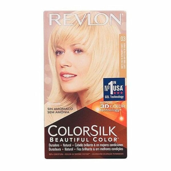 Farve uden ammoniak Colorsilk Revlon RK-76789 Ultralet naturlig blond (1 mængde)