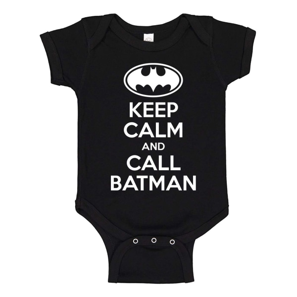 Pysy rauhallisena Soita Batman - Baby Body musta Svart - Nyfödd