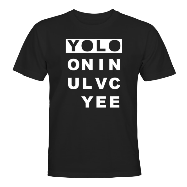 YOLO - T-SHIRT - UNISEX Svart - 3XL