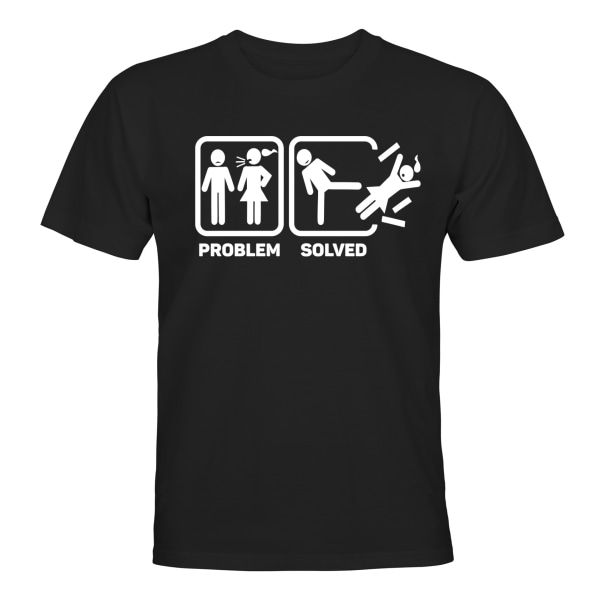 Problem løst Kæreste - T-SHIRT - UNISEX Svart - 3XL